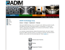 Tablet Screenshot of adimtechnology.com